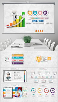 商务时尚微立体PPT 助力岗位竞聘与公关活动策划